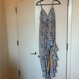 Lovers & Friends Light Blue Floral Gown